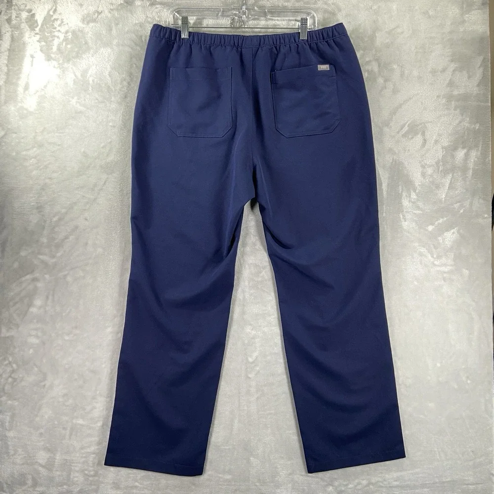 FIGS Scrub Pants men's XL 36x30 Pisco Basic Bottoms Blue Medical Drawstring